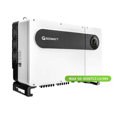 Выходная частота 50/60Гц Growatt MAX50-80KTL3 LV Инвертор солнечной энергии для коммерческих