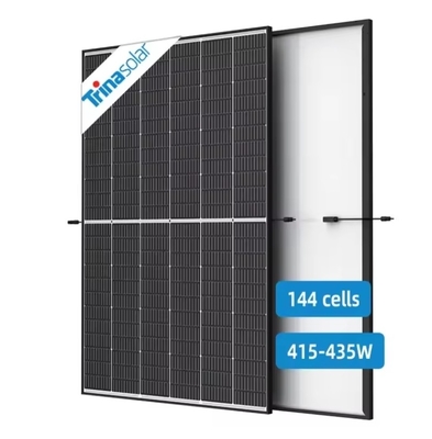 415w 420w 425w 430w 435w Полуклеточная солнечная панель с черным каркасом с коробкой соединения IP 68
