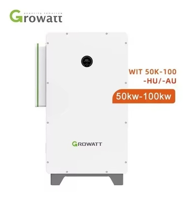 Гибридный инвертор Growatt трехфазный WIT 50-100K-AU 50kw 63kw 75kw 100kw Складный инвертор