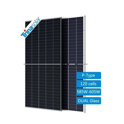 Триназолярный TSM-DEG20C.20 585W-605W Монокристаллический двулистный двулистный кремниевый стеклянный модуль