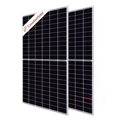 На крыше 535W-560W Канадская 144 ячейка солнечная панель с 182 мм полурезанной ячейкой и сертификацией