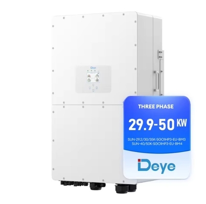 Выходная частота 50/60HZ Deye солнечный инвертор для 29.9Kw гибридный трехфазный инвертор