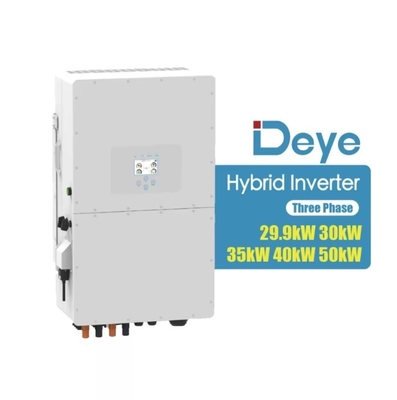 Выходное напряжение 380V/400V 50KW Трехфазный 3/4 MPPT Гибридный инвертор Deye для солнечной энергии